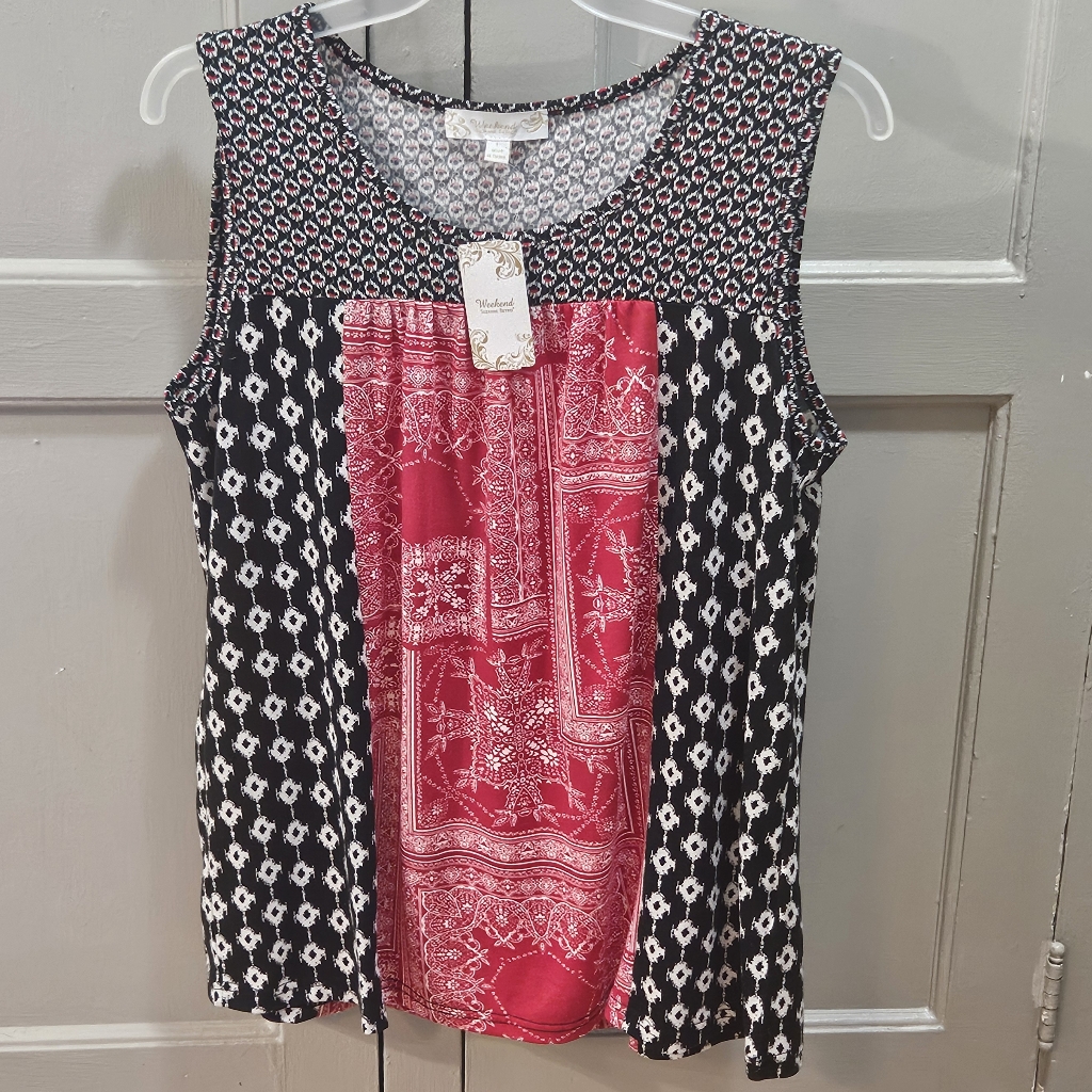 Bnwt - Women's Red & Black Tunic Dress - Sz Large